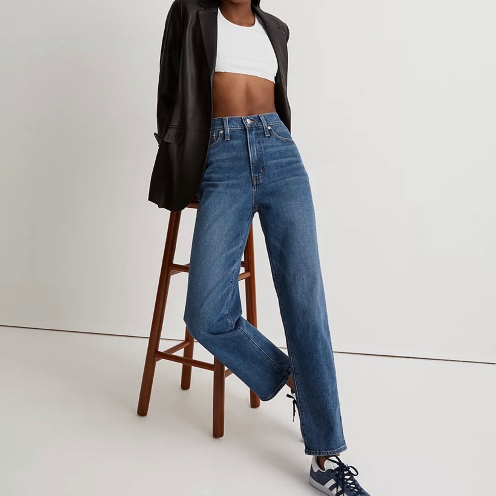 Madewell The Perfect Vintage Straight Jean in Mayfield Wash NWT